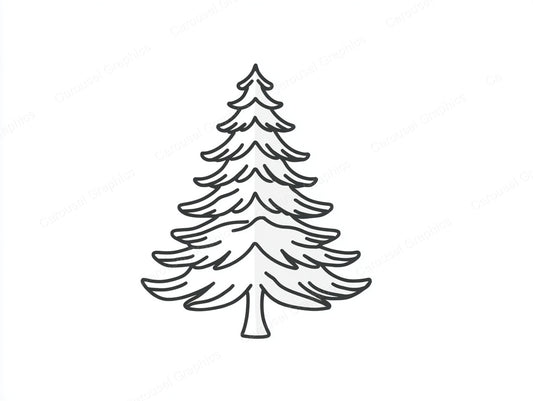 Christmas Tree Vector Graphic preview