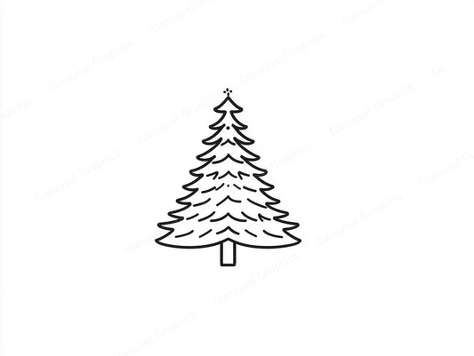 Christmas Tree Vector Graphic preview