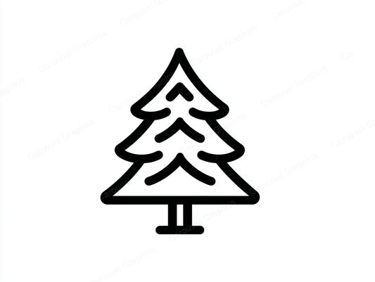 Christmas Tree Vector Graphic preview