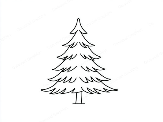 Christmas Tree Vector Graphic preview