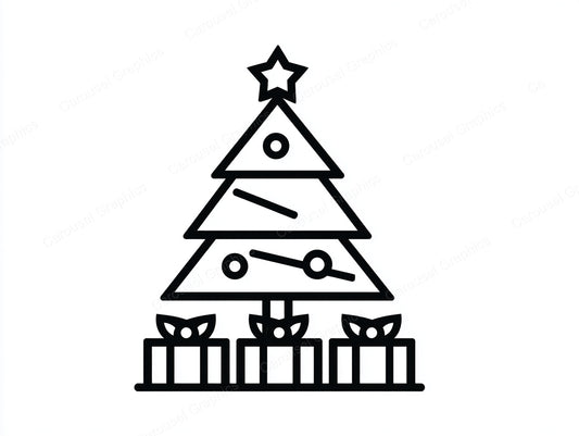 Christmas Tree Vector Graphic preview