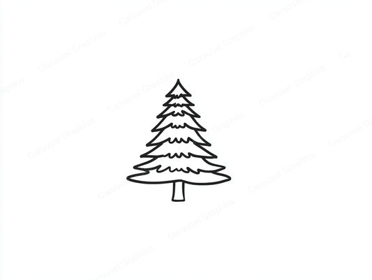Christmas Tree Vector Graphic preview