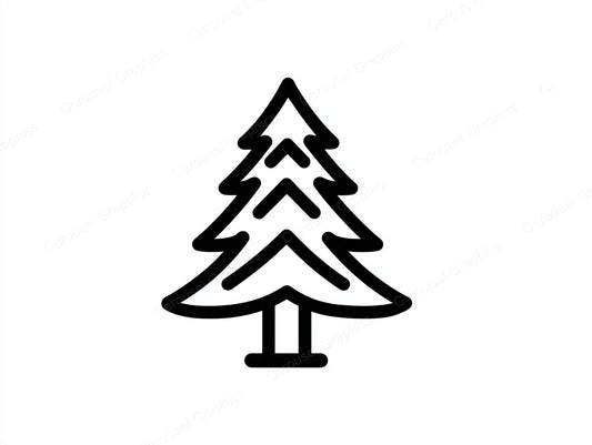 Christmas Tree Vector Graphic preview