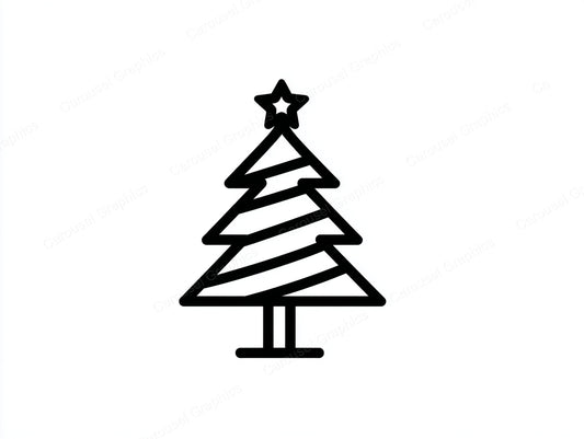 Christmas Tree Vector Graphic preview