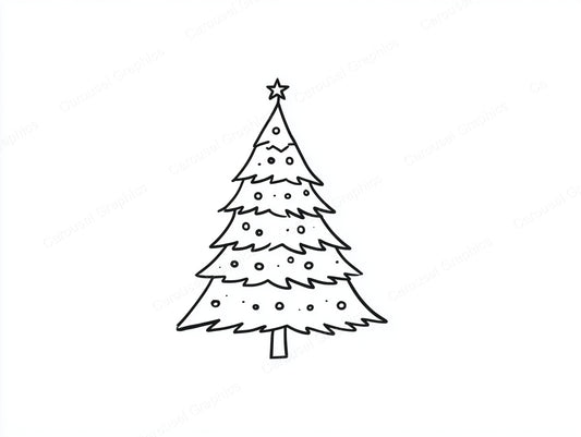 Christmas Tree Vector Graphic preview