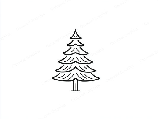 Christmas Tree Vector Graphic preview