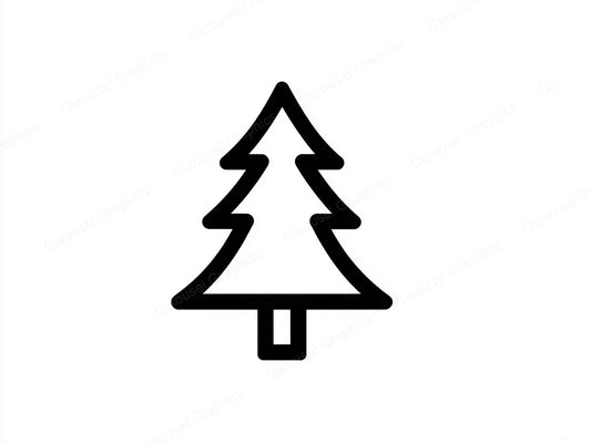 Christmas Tree Vector Graphic preview