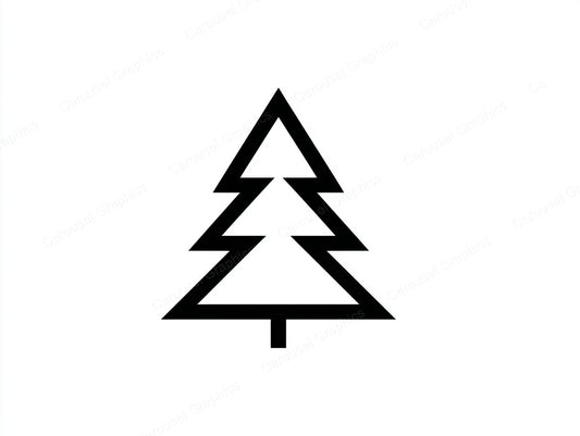 Christmas Tree Vector Graphic preview