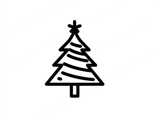 Christmas Tree Vector Graphic preview