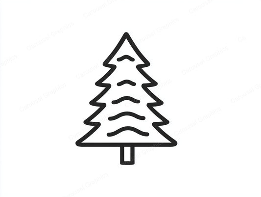 Christmas Tree Vector Graphic preview