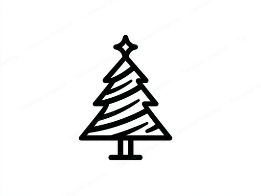 Christmas Tree Vector Graphic preview