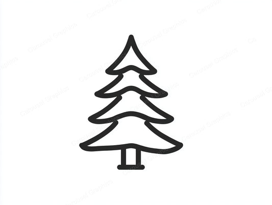 Christmas Tree Vector Graphic preview