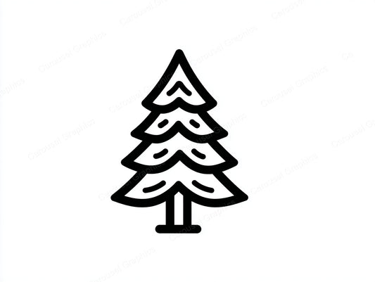 Christmas Tree Vector Graphic preview