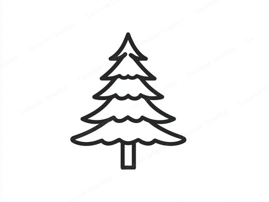 Christmas Tree Vector Graphic preview