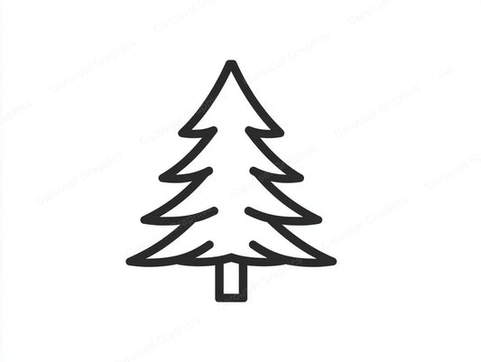 Christmas Tree Vector Graphic preview