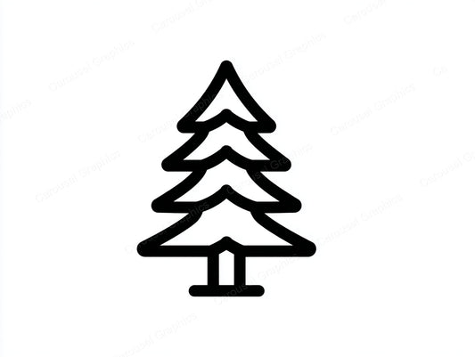 Christmas Tree Vector Graphic preview