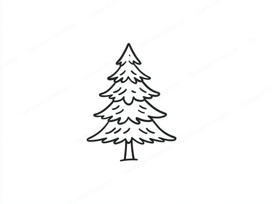 Christmas Tree Vector Graphic preview