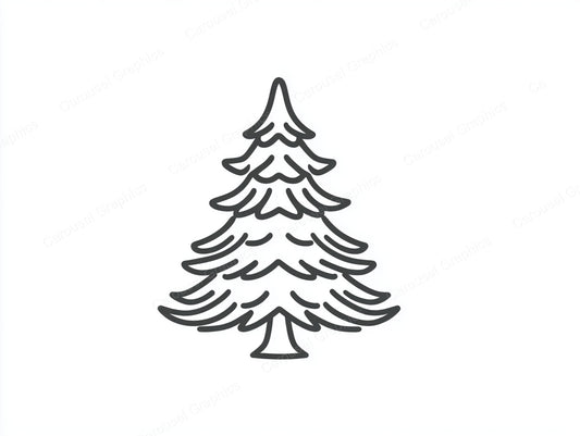Christmas Tree Vector Graphic preview