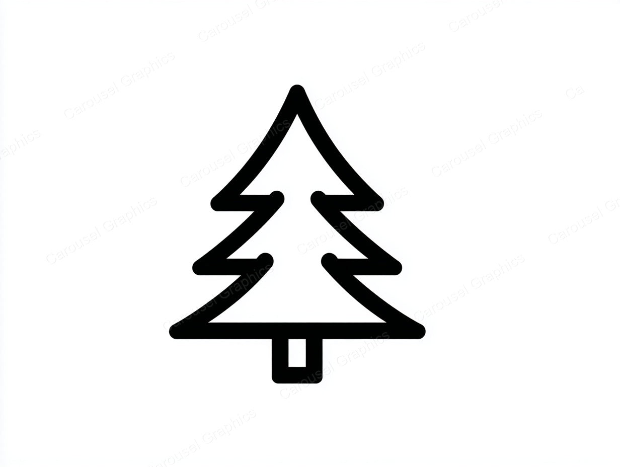 Christmas Tree Vector Graphic preview
