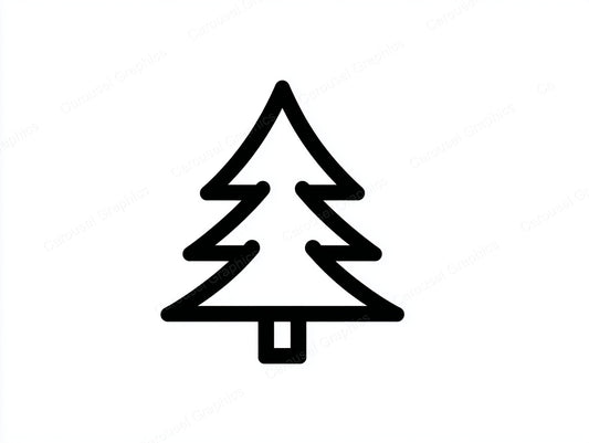 Christmas Tree Vector Graphic preview