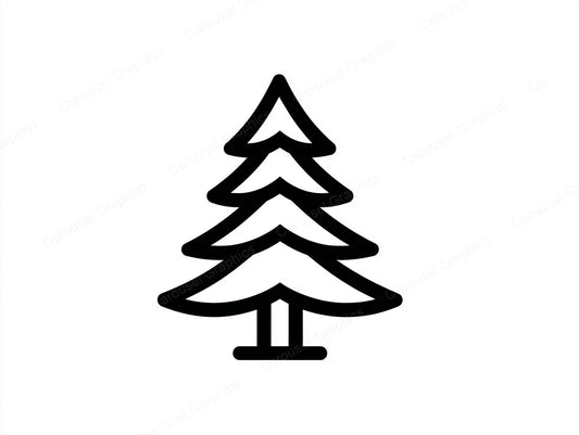 Christmas Tree Vector Graphic preview
