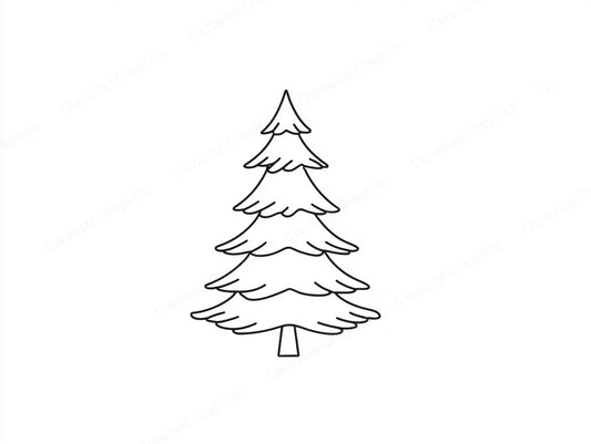 Christmas Tree Vector Graphic preview