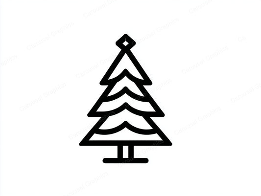 Christmas Tree Vector Graphic preview