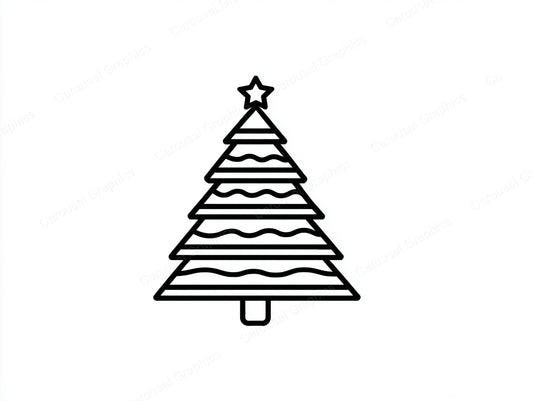 Christmas Tree Vector Graphic preview