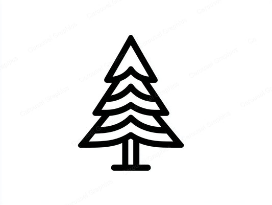 Christmas Tree Vector Graphic preview