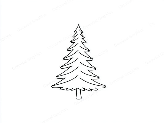 Christmas Tree Vector Graphic preview