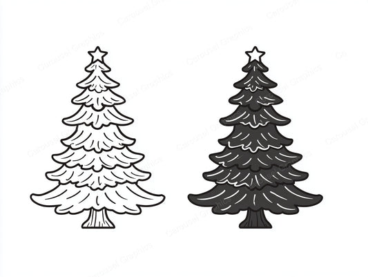 Christmas Tree Vector Graphic preview