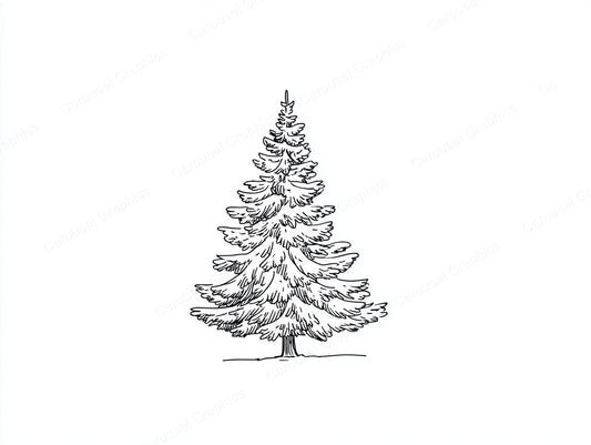 Christmas Tree Vector Graphic preview