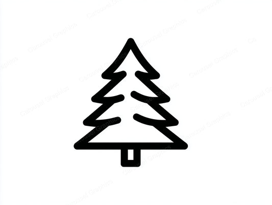 Christmas Tree Vector Graphic preview