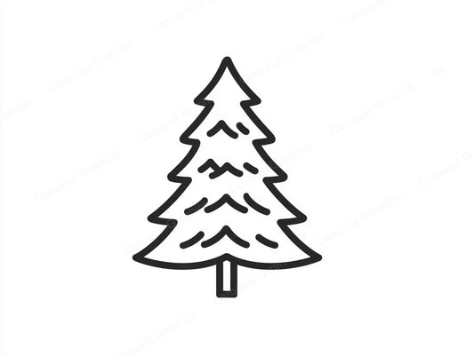 Christmas Tree Vector Graphic preview
