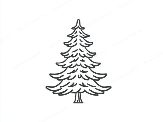 Christmas Tree Vector Graphic preview