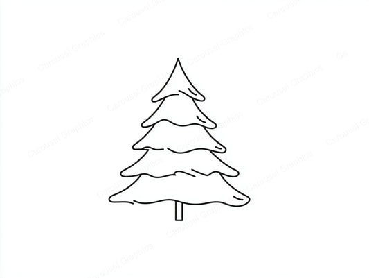 Christmas Tree Vector Graphic preview