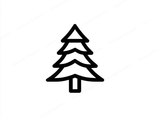 Christmas Tree Vector Graphic preview