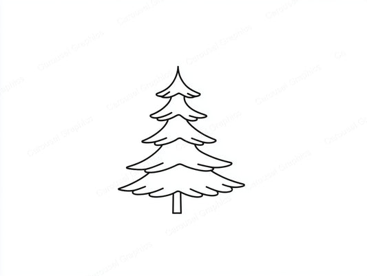 Christmas Tree Vector Graphic preview