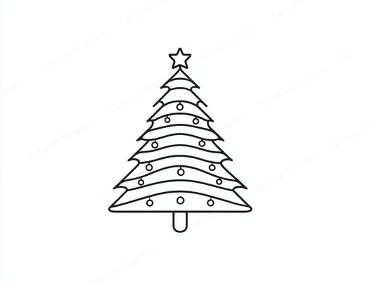 Christmas Tree Vector Graphic preview