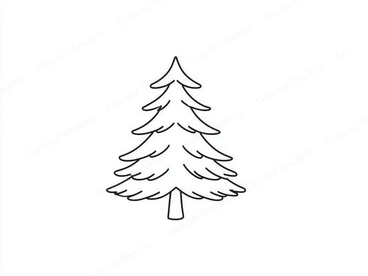 Christmas Tree Vector Graphic preview