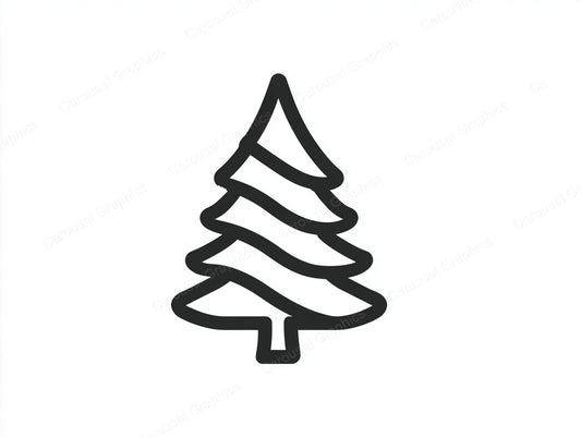 Christmas Tree Vector Graphic preview