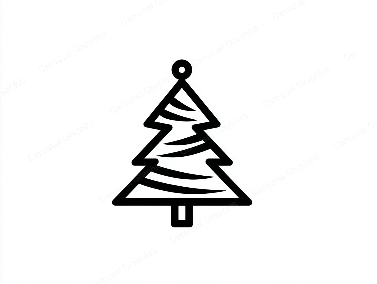 Christmas Tree Vector Graphic preview