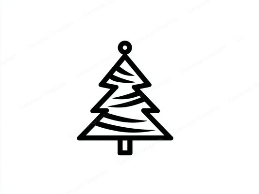Christmas Tree Vector Graphic preview