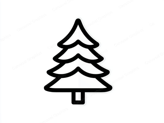 Christmas Tree Vector Graphic preview