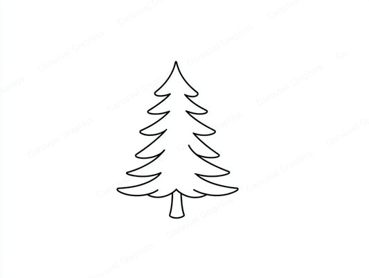 Christmas Tree Vector Graphic preview