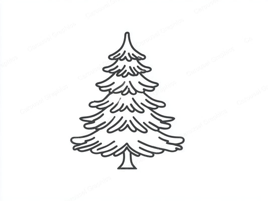 Christmas Tree Vector Graphic preview