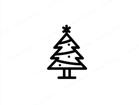 Christmas Tree Vector Graphic preview