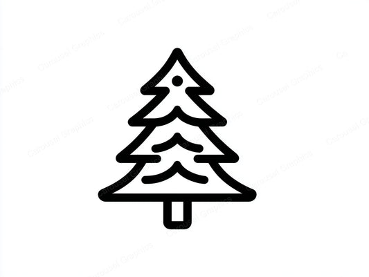 Christmas Tree Vector Graphic preview