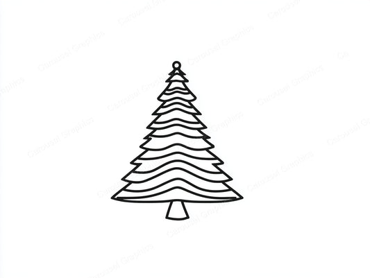 Christmas Tree Vector Graphic preview