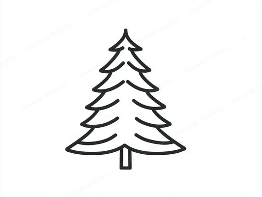 Christmas Tree Vector Graphic preview